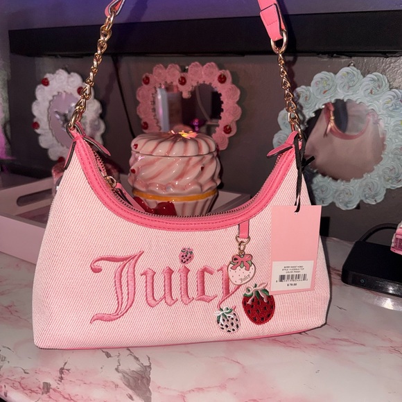 Juicy Couture Berry Sweet Hobo Purse - Picture 6 of 11